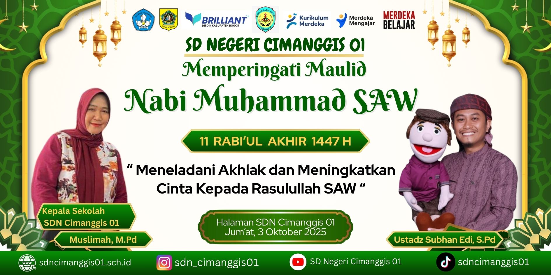 SD Negeri Cimanggis 01 Gelar Peringatan Maulid Nabi Muhammad SAW 2025